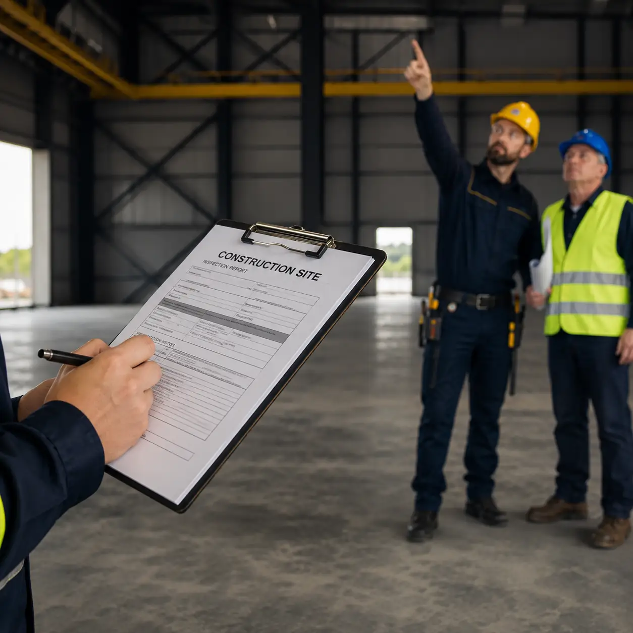 Commercial garage door service consultation
