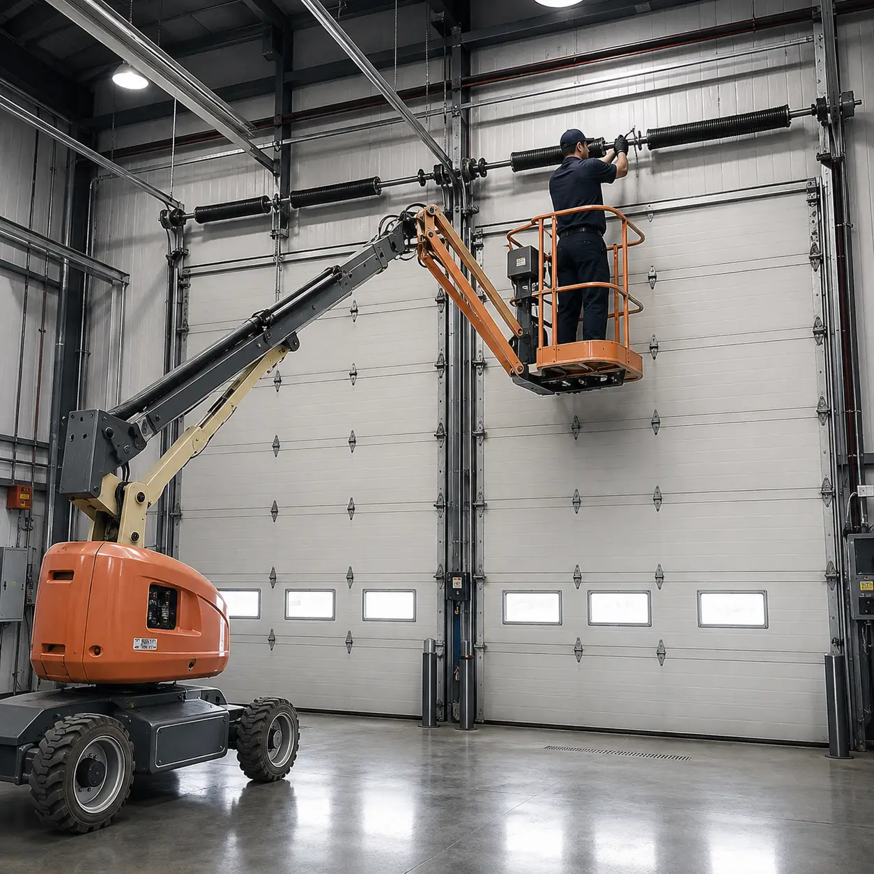 Commercial garage door technician