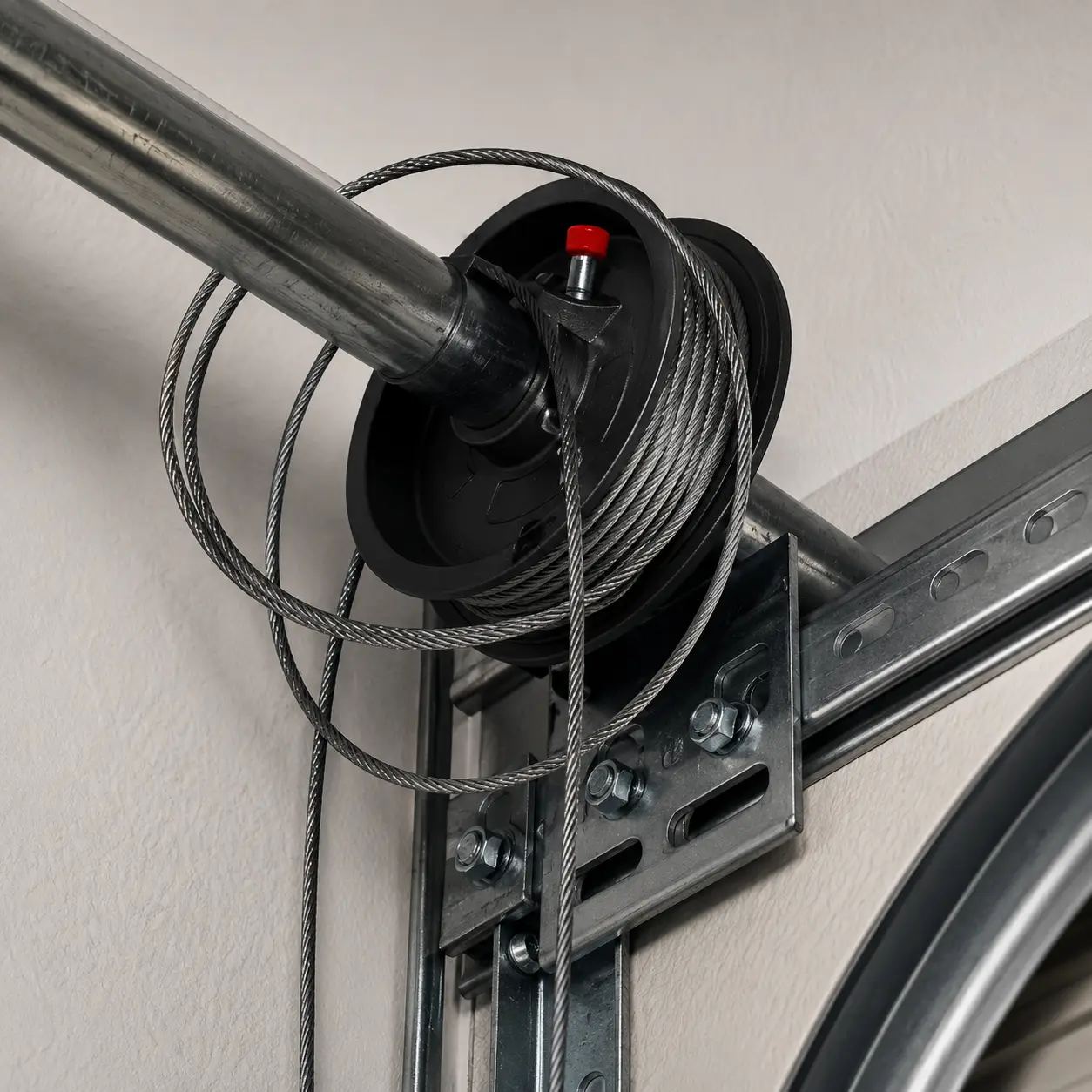 Garage door cable drum