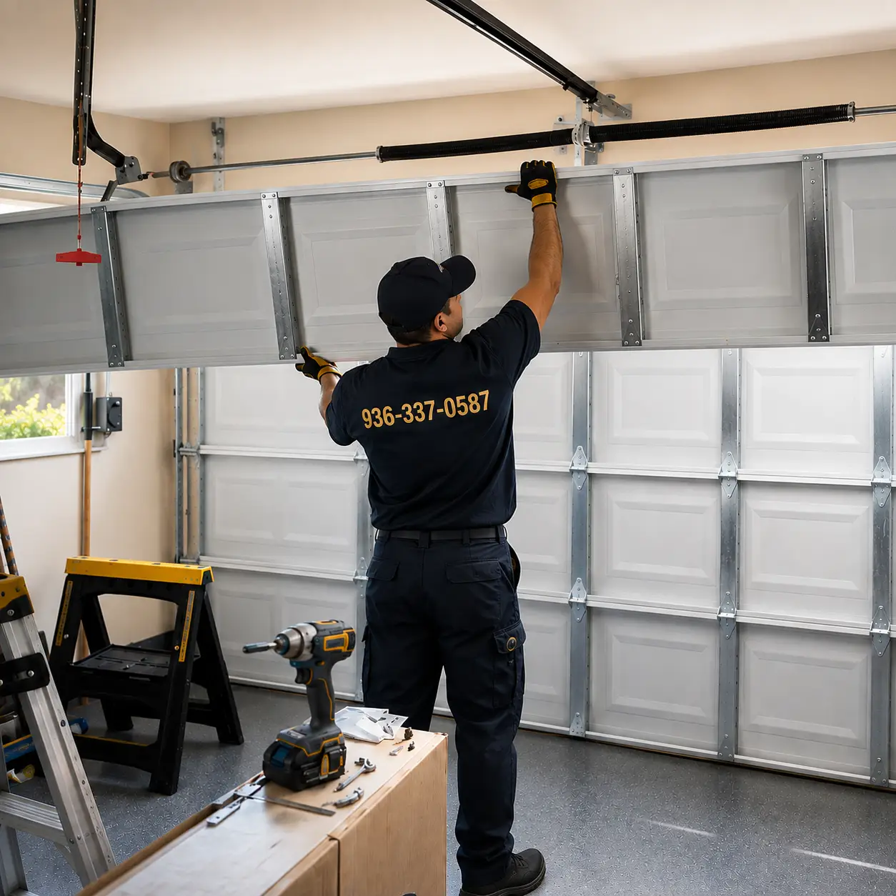 Garage door installation