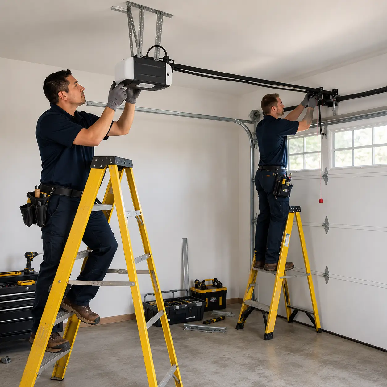 Professional garage door opener installation