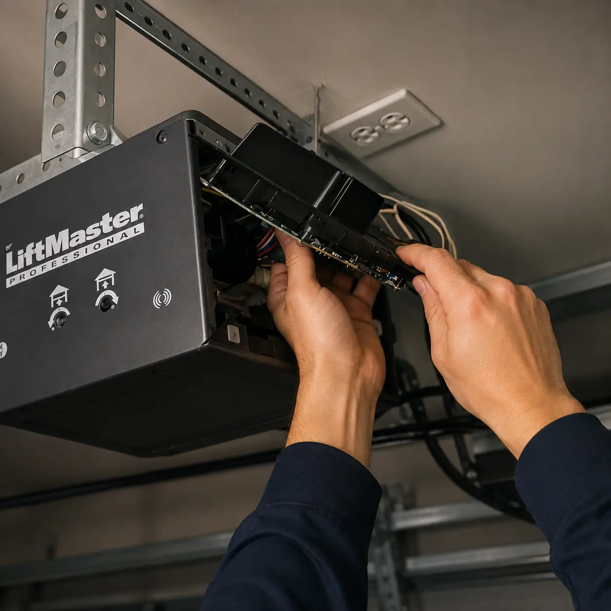 Garage door opener repair technician in Conroe TX
