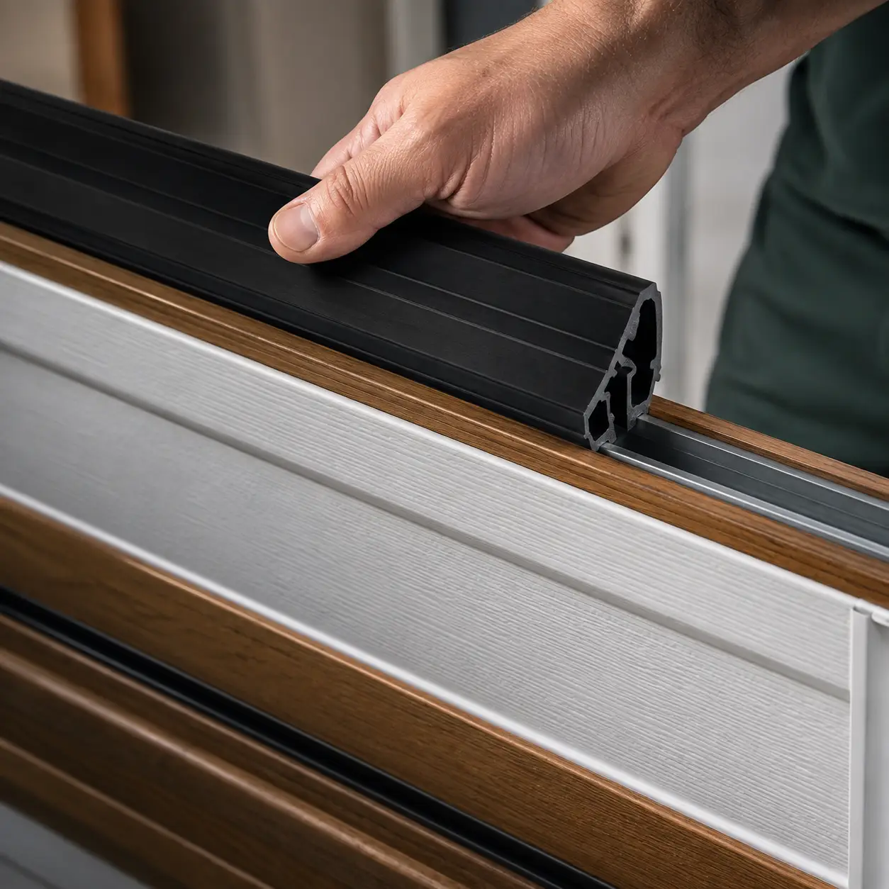 Garage door panel and weather seal replacement