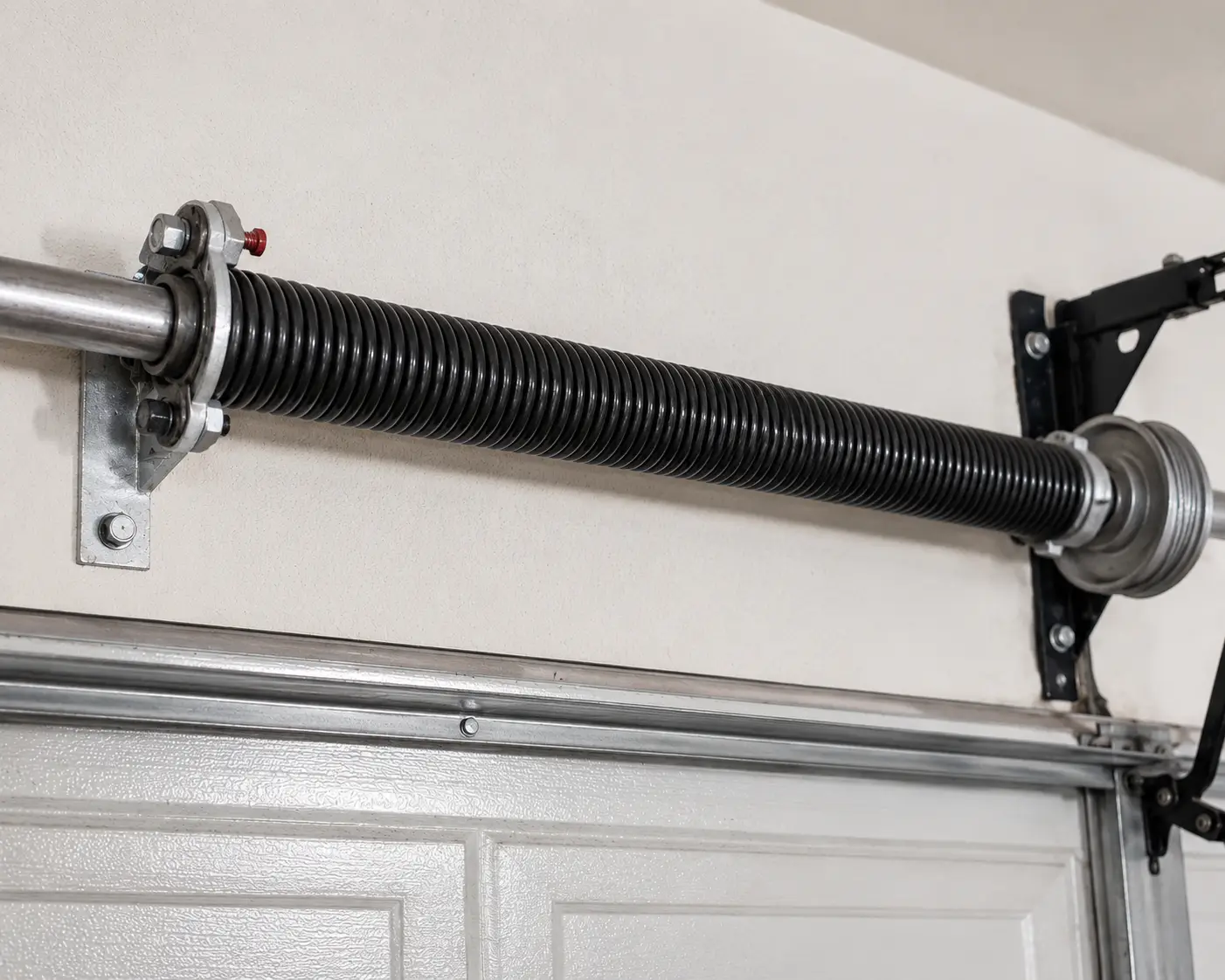 Garage door after professional repair