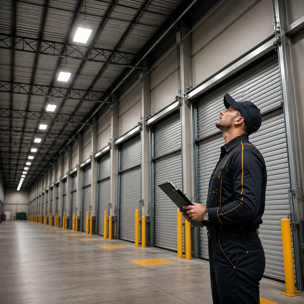 Professional garage door maintenance technician in Conroe TX